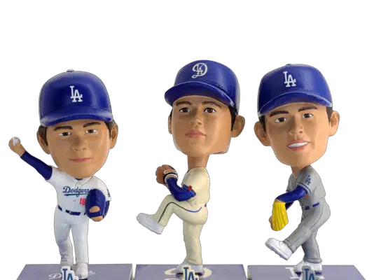 Dodgers’ Shohei Ohtani, Yoshinobu Yamamoto, Roki Sasaki Bobblehead Set Released Dodgers’ Shohei Ohtani, Yoshinobu Yamamoto, Roki Sasaki Bobblehead Set Released